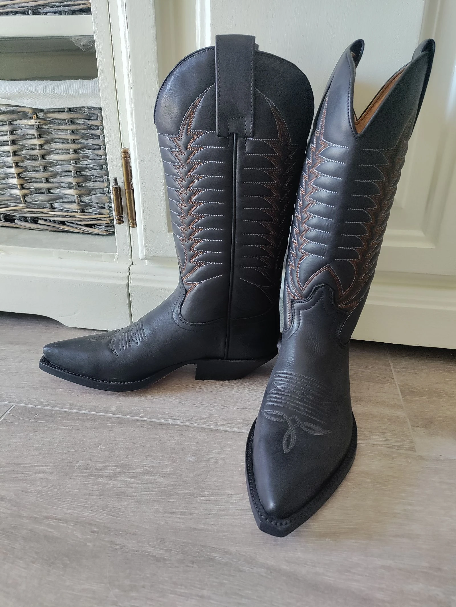 Mosquito Boots cowboy negras piel – Eu 36 – Nuevas sin estrenar – photo 4